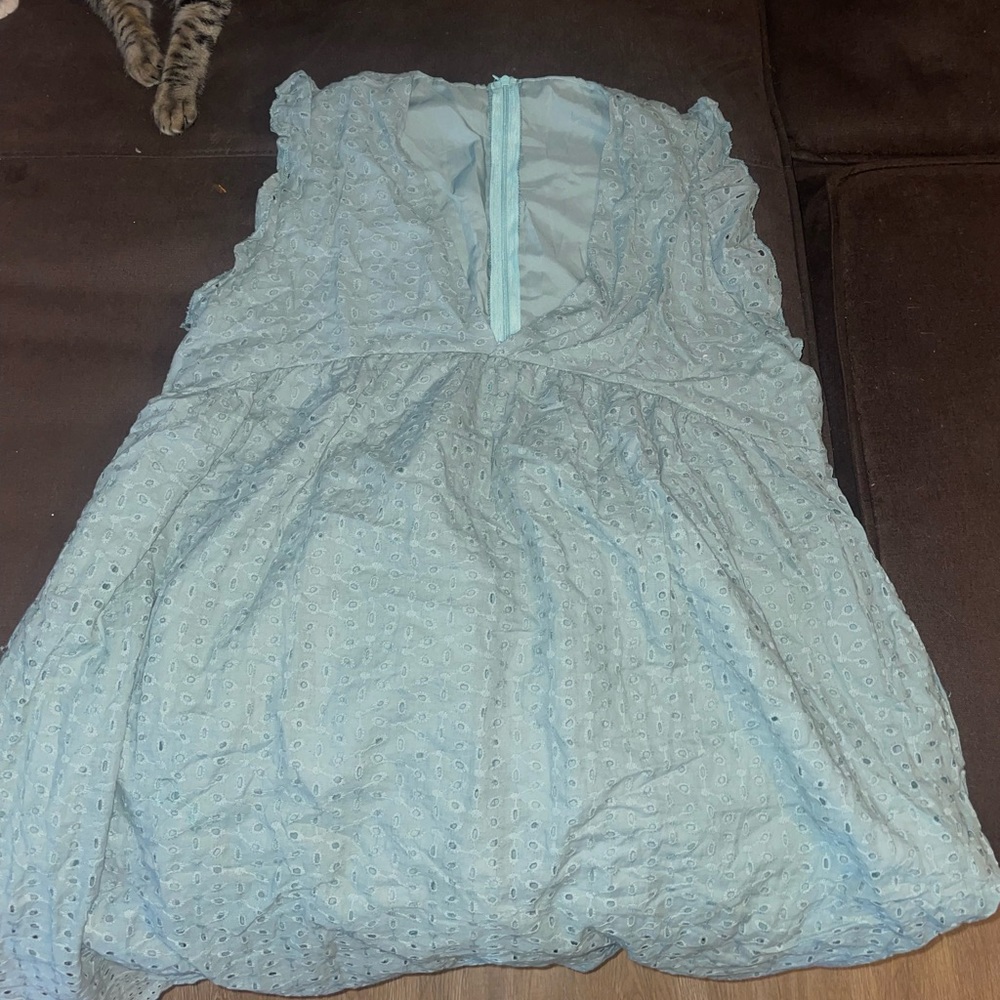Blue short dress